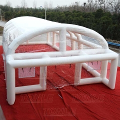 airtight clear inflatable swimming pool cover