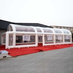 airtight clear inflatable swimming pool cover