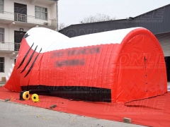 shark inflatable mascot tunnel