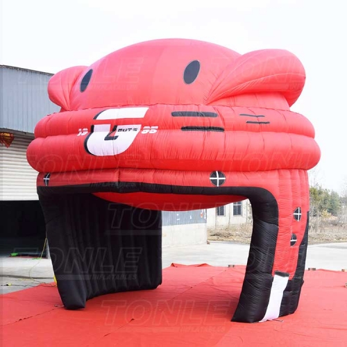 giant inflatable hockey helmet