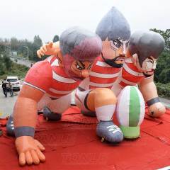 giant inflatable rugby player