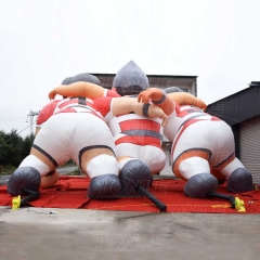 giant inflatable rugby player