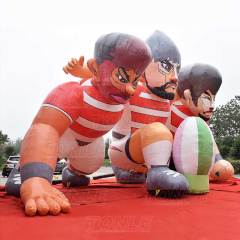 giant inflatable rugby player