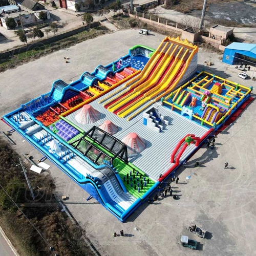 167*133ft inflatable game park