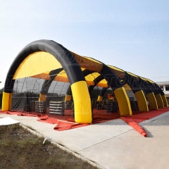 yellow inflatable paintball bunker tent
