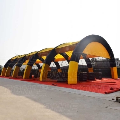 yellow inflatable paintball bunker tent