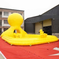 yellow duck inflatable water pool