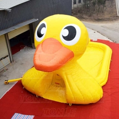 yellow duck inflatable water pool