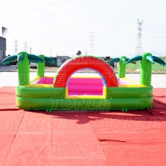 palm tree inflatable foam pit