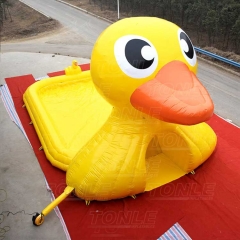 yellow duck inflatable water pool