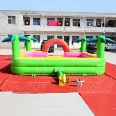 palm tree inflatable foam pit