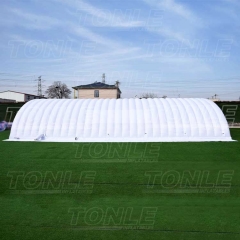 white inflatable water pool tent