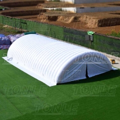 white inflatable water pool tent