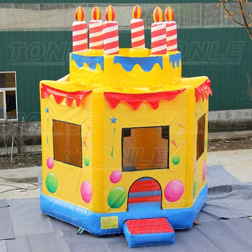 birthday cake bounce house