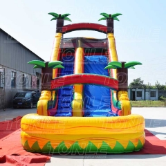 tropical jungle inflatable water slide