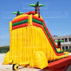 tropical jungle inflatable water slide