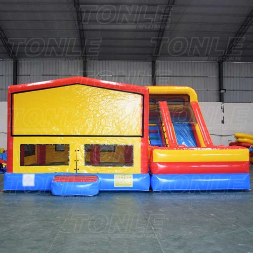 module bounce house with slide