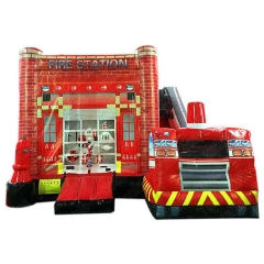 fire station bouncer slide combo
