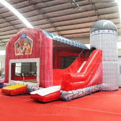 farm barn bouncer slide combo