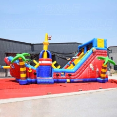 pirate ship inflatable slide