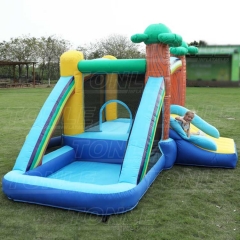 cheap oxford rainbow inflatable bounce house bouncy castle jumper castle