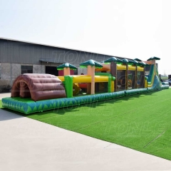 large custom inflatable jungle obstacle course