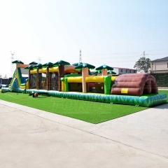 large custom inflatable jungle obstacle course