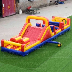 double competition inflatable obstacle course