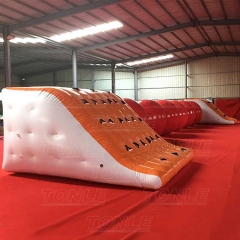 big red inflatable ball obstacle water games