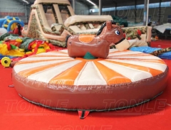 kid inflatable pull riding donkey