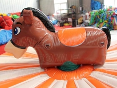 kid inflatable pull riding donkey