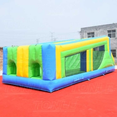 cheap dual lane inflatable zip line game