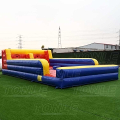 inflatable gladiator and bungee jumping game