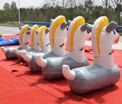 inflatable pony hop racing