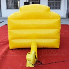 inflatable foam pit with suspended ball