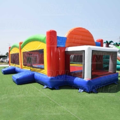 large custom inflatable all in one sports field games