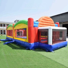 large custom inflatable all in one sports field games