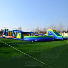 U-turn giant inflatable obstacle course