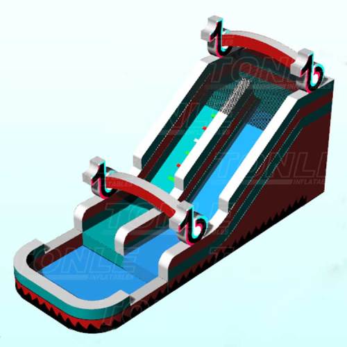 marble inflatable water slide