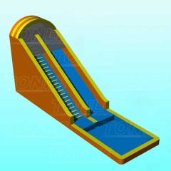 mini commercial inflatable classical water slide with pool