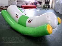 cheap fly ship fish inflatable totter floating water boat ride