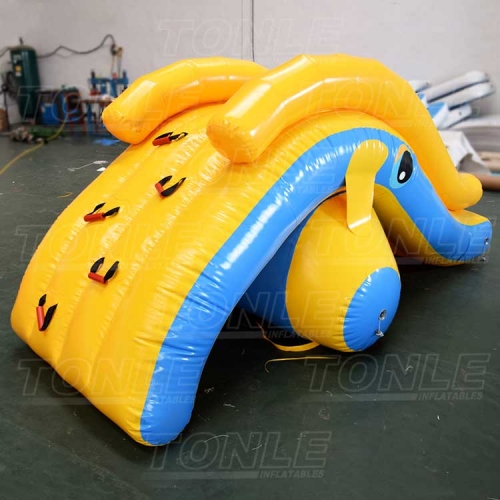 custom cheap factory inflatable elepghant slide toy water float games