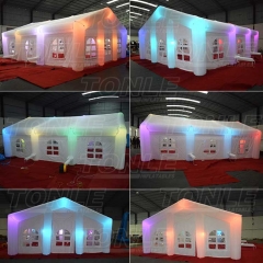 LED light inflatable house room for event