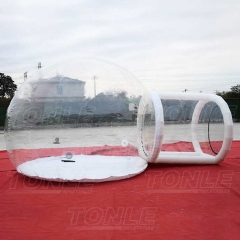 transparent waterproof PVC outdoor inflatable camping luxury dome tent