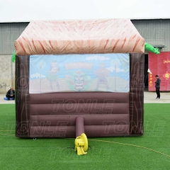 custom factory inflatable Savage jungle stall tent