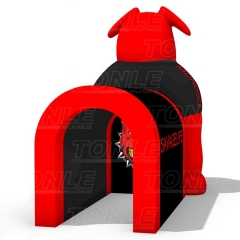 new design custom kids cheap inflatable 3D dog mianmian tunnel tent