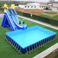 yellow duck inflatable water pool