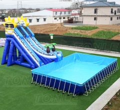 yellow duck inflatable water pool