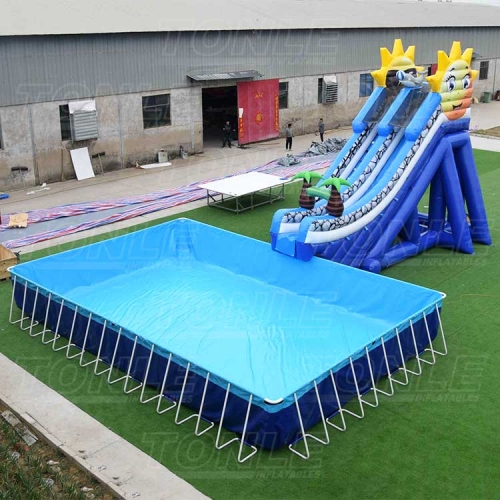 yellow duck inflatable water pool