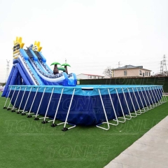 yellow duck inflatable water pool